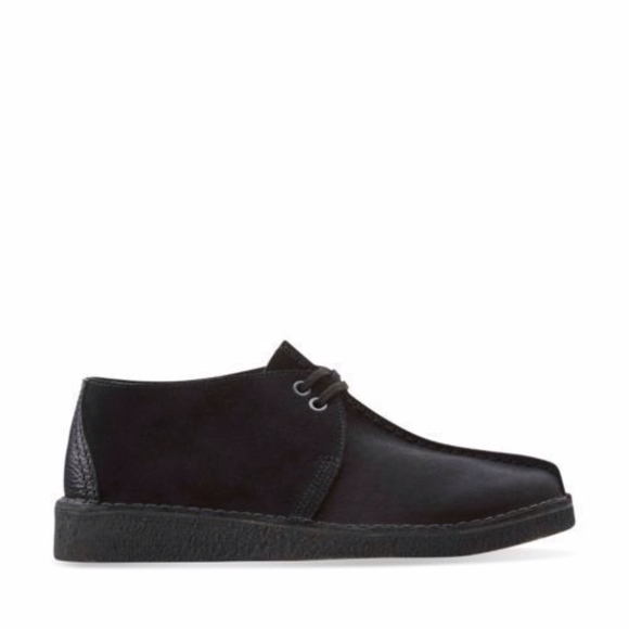 Clarks Originals Desert Trek Men’s Black Suede 26113258 - Picture 1 of 6